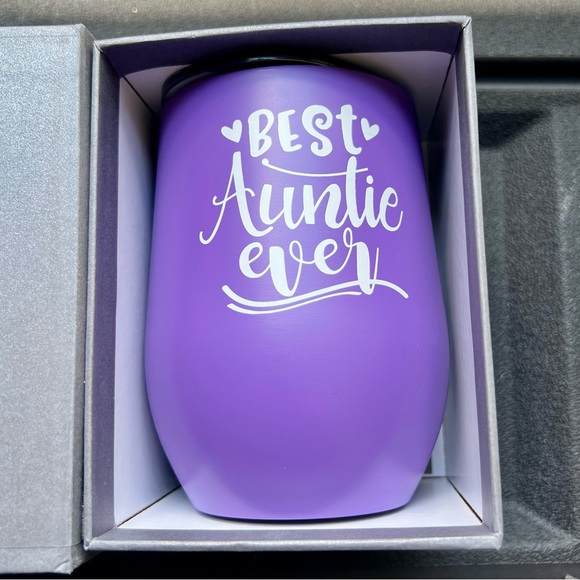 Other - Purple 'Best Auntie Ever' Tumbler - NEW WITH TAGS